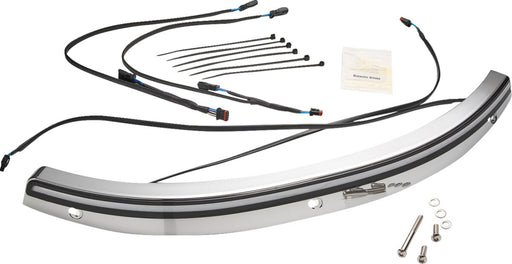 Ciro Solaire LED Windshield Trim for 2014-2025 Harley-Davidson FLH Chrome