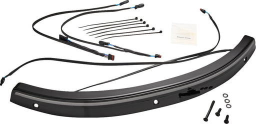 Ciro Solaire LED Windshield Trim for 2014-2025 Harley-Davidson FLH Black