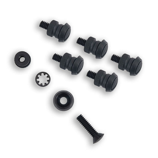 Memphis Shades Metric Road Warrior Windshield Screw Set Screw Kit Black Pack of 6