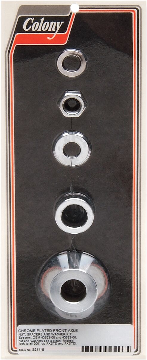 Colony Axle Spacer/Nut Kit #2211-5