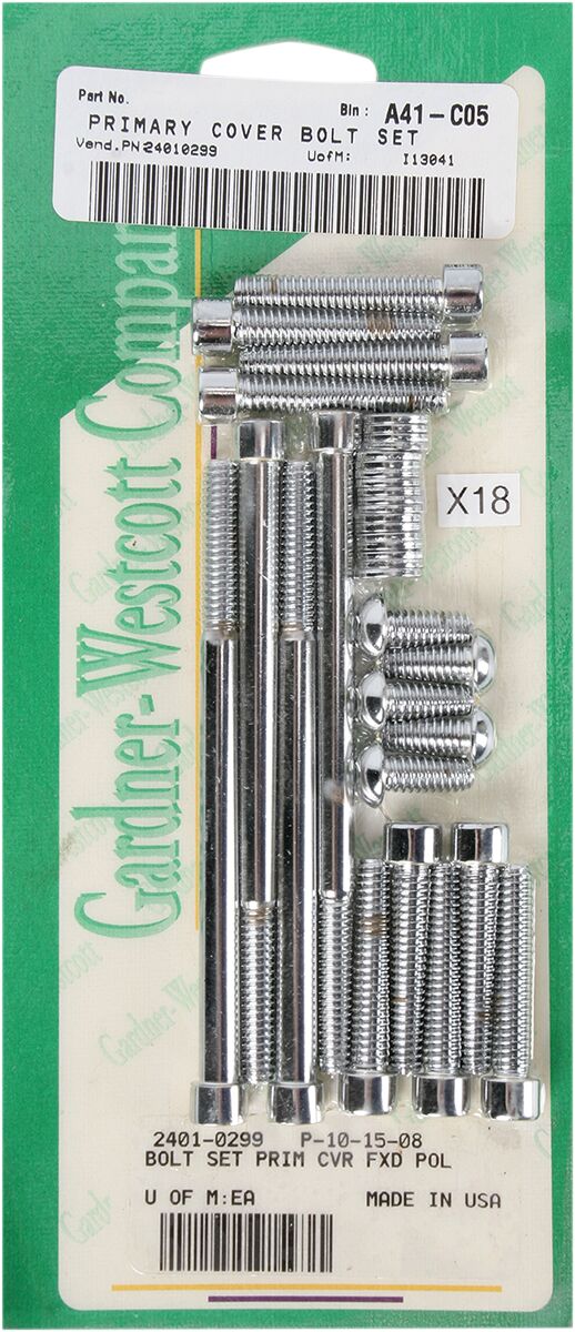 Gardner-Westcott Bolt Kit #P-10-15-08