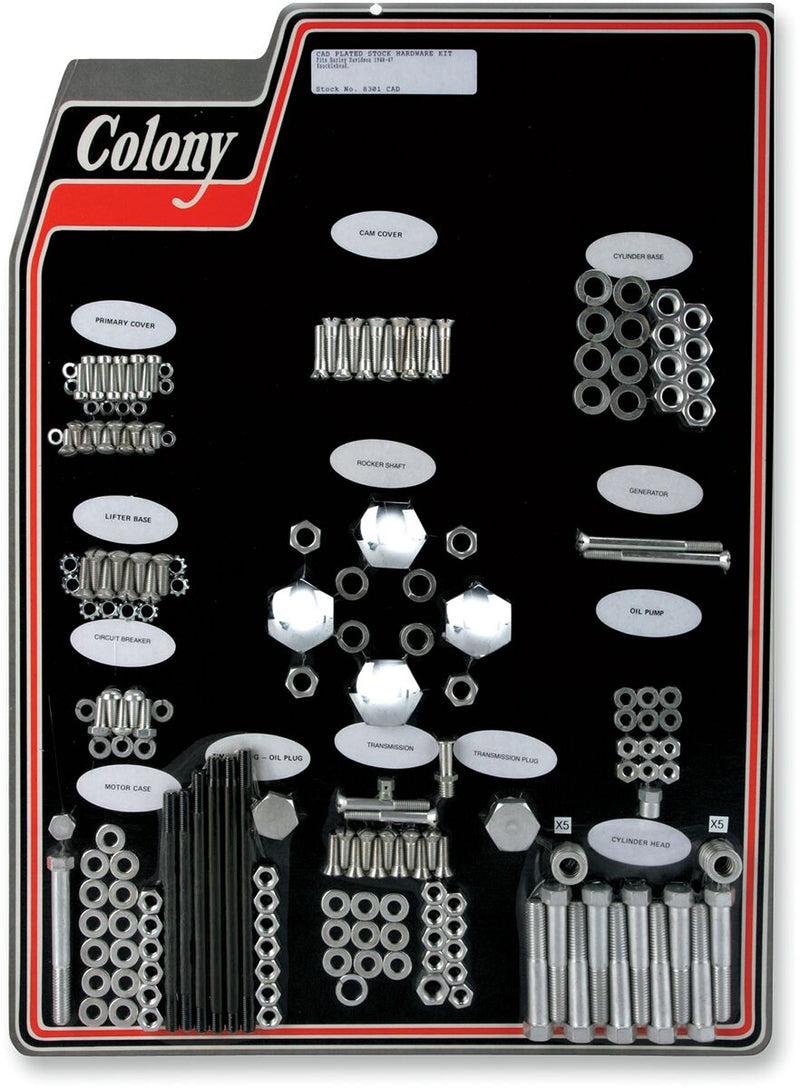Colony Complete Stock Hardware Kit #8301 CAD