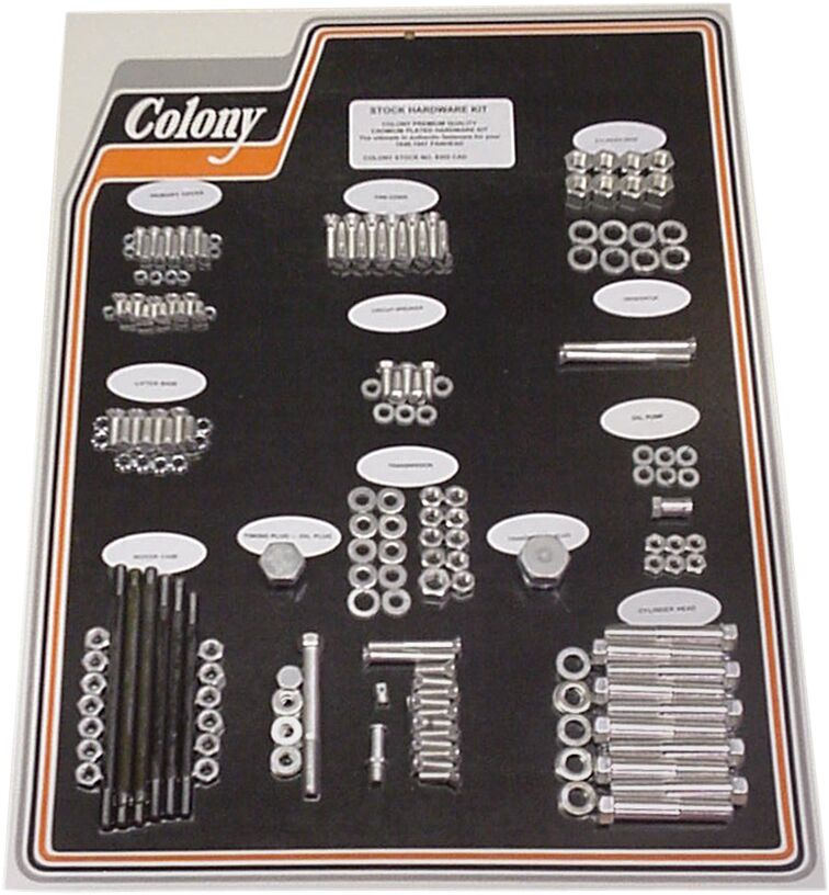 Colony Complete Stock Hardware Kit #8302 CAD
