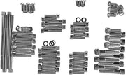 Drag Specialties Big Twin Black Chrome Knurled Motor Bolt Sets