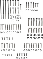 Drag Specialties Big Twin Black Chrome Smooth Motor Bolt Sets for 2007-2016 Harley-Davidson Touring and 2012-2016 Harley-Davidson Trike Motorcycles
