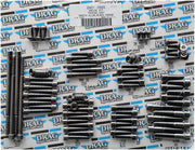 Drag Specialties Big Twin Black Chrome Smooth Motor Bolt Sets for 2007-2016 Harley-Davidson Touring and 2012-2016 Harley-Davidson Trike Motorcycles