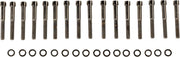 Drag Specialties Black Smooth Primary Cover Bolt Set for 2004-2022 Harley-Davidson Sportster Motorcycles