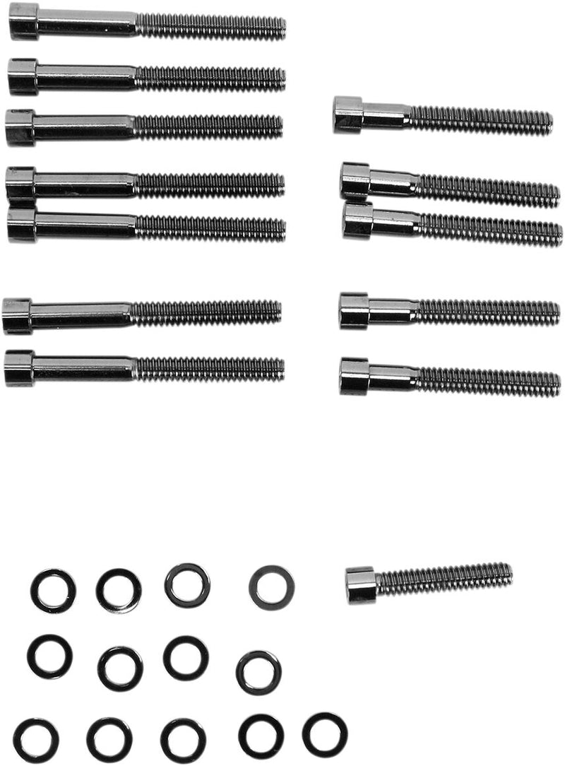 Drag Specialties Black Cam Primary Cover Bolt Set for 2004-2019 Harley-Davidson Sportster Motorcycles