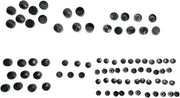 Drag Specialties Black Standard Bolt Cover Kit for 1999-2006 Harley-Davidson Touring Motorcycles