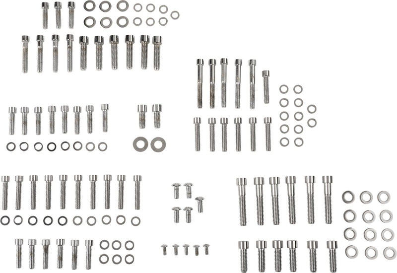 Drag Specialties Chrome Smooth Motor Bolt Set for 2006 Harley-Davidson Dyna Motorcycles