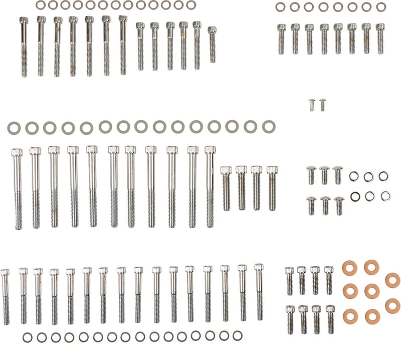 Drag Specialties Knurled Motor Bolt Set for 2004-2017 Harley-Davidson Sportster Motorcycles
