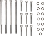 Drag Specialties Chrome Knurled Primary Cover Bolt Set for 2012-2016 Harley-Davidson Trike and 2007-2016 Harley-Davidson Touring Motorcycles
