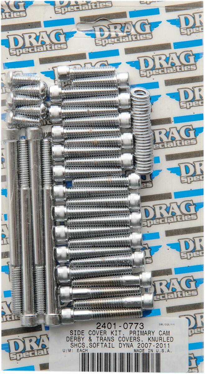 Primary/Transmission Side Cover/Derby Cover Bolt Set