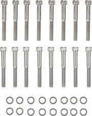 Drag Specialties Chrome Knurled Primary Cover Bolt Set for 2004-2022 Harley-Davidson Sportster Motorcycles