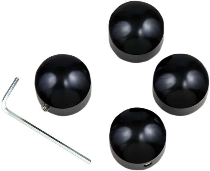 Drag Specialties Die-Cast Head Bolt Covers Fits Harley-Davidson Dyna, Softail, Touring, Trike Models 1999-2017