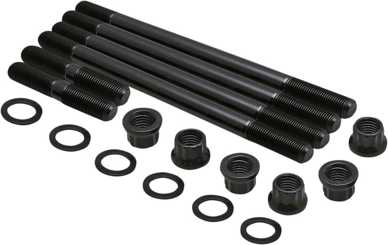 Kibblewhite Cylinder Stud and Nut Kit for 2001-2008 YAMAHA Hardware Kit Oxide Black Alloy Steel