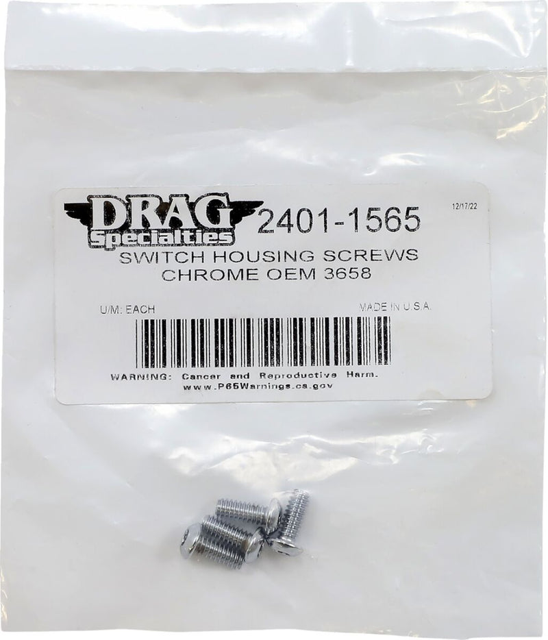 Drag Specialties Switch Housing Screw Kit