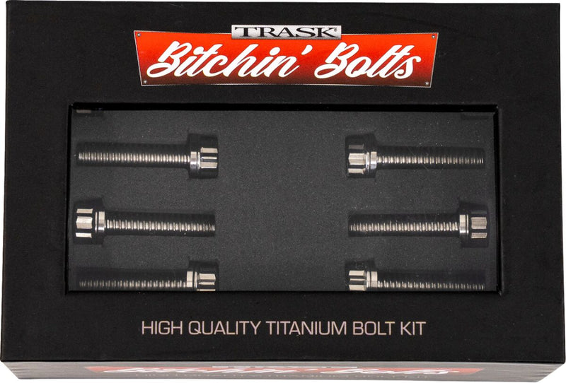 Trask Bitchin' Bolts Lifter Block for 2017-2026 Harley-Davidson Hardware Silver Titanium Kit #TM-1050-B