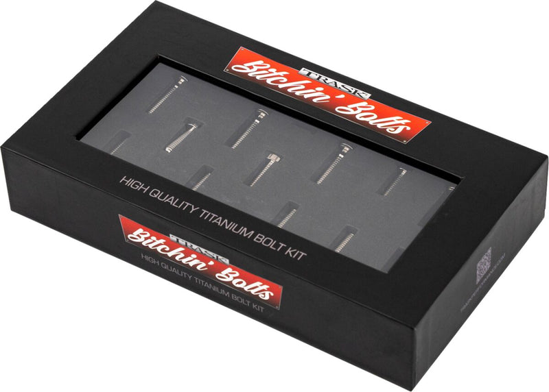 Trask Bitchin' Bolts Cam Cover for 2017-2026 Harley-Davidson Hardware Silver Titanium Kit #TM-1050-C