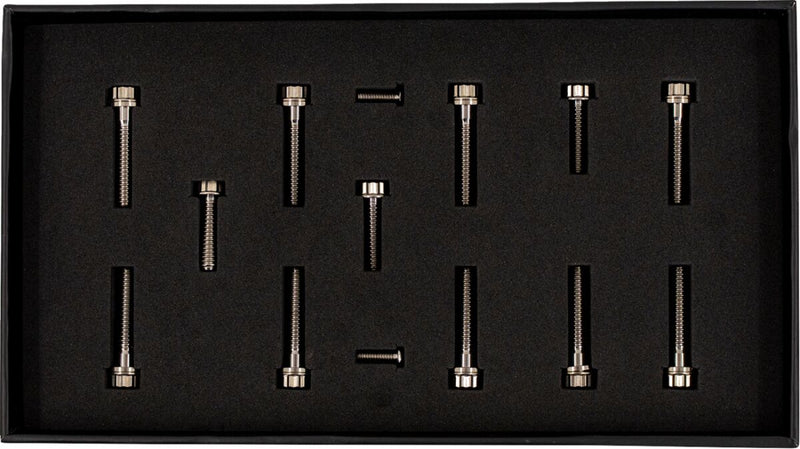 Trask Bitchin' Bolts Cam Cover for 2017-2026 Harley-Davidson Hardware Silver Titanium Kit #TM-1050-C
