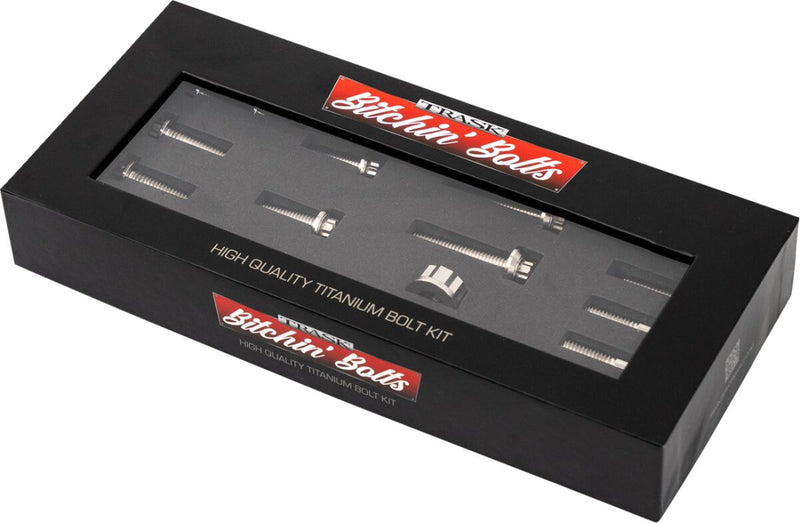 Trask Bitchin' Bolts Motor Mount for 2017-2026 Harley-Davidson Hardware Silver Titanium Kit #TM-1050-E