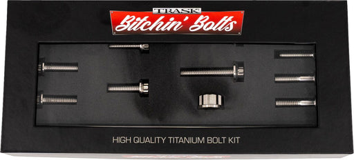 Trask Bitchin' Bolts Motor Mount for 2017-2026 Harley-Davidson Hardware Silver Titanium Kit
