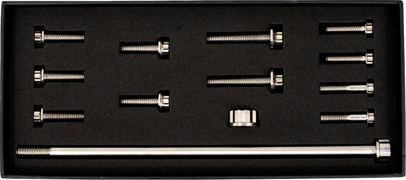 Trask Bitchin' Bolts Motor Mount for 2017-2026 Harley-Davidson Hardware Silver Titanium Kit #TM-1050-E