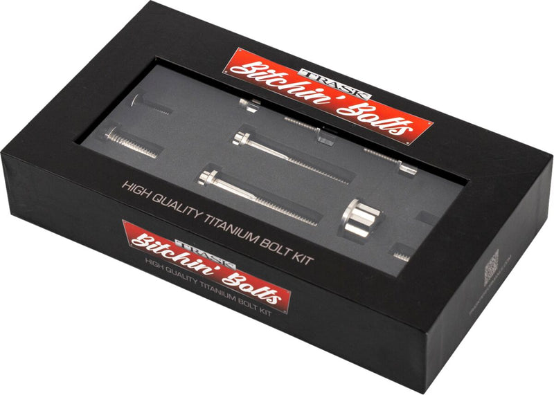 Trask Bitchin' Bolts Peg Mount for 2017-2026 Harley-Davidson Hardware Silver Titanium Kit #TM-1050-F
