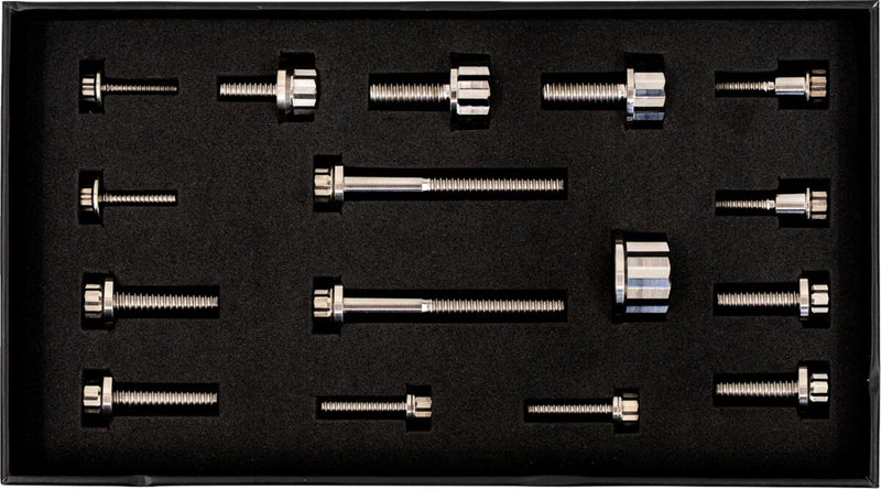 Trask Bitchin' Bolts Peg Mount for 2017-2026 Harley-Davidson Hardware Silver Titanium Kit #TM-1050-F