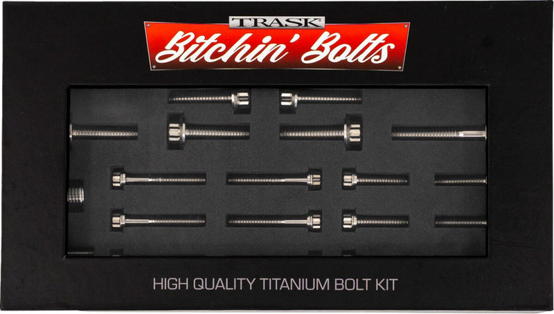 Trask Bitchin' Bolts Transmission for 2017-2026 Harley-Davidson Hardware Silver Titanium Kit #TM-1050-I