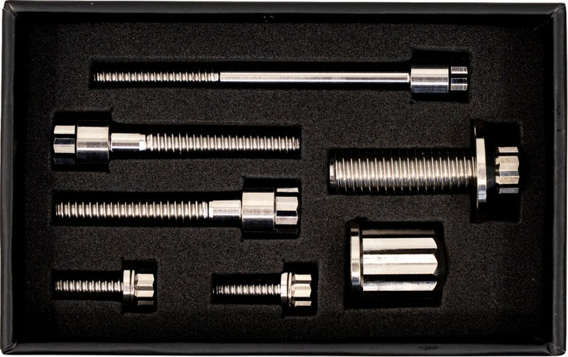 Trask Bitchin' Bolts Coil & Horn for 2017-2026 Harley-Davidson Hardware Silver Titanium Kit #TM-1050-J