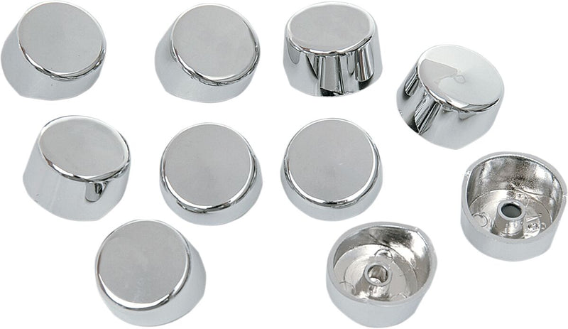 Drag Specialties Chrome 5/16" Buttonhead/Allen-Hex Head Bolt Covers