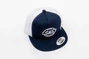 S&S Cycle Trucker Hat Blue One Size Casual Nylon Polyester