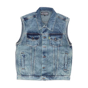 MCS Denim Vest Stonewashed Blue – M