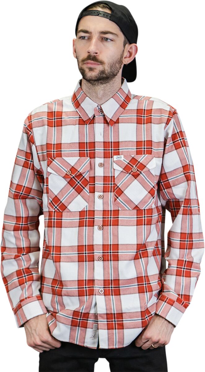 S&S Cycle Tramp Button Down Flannel Shirt