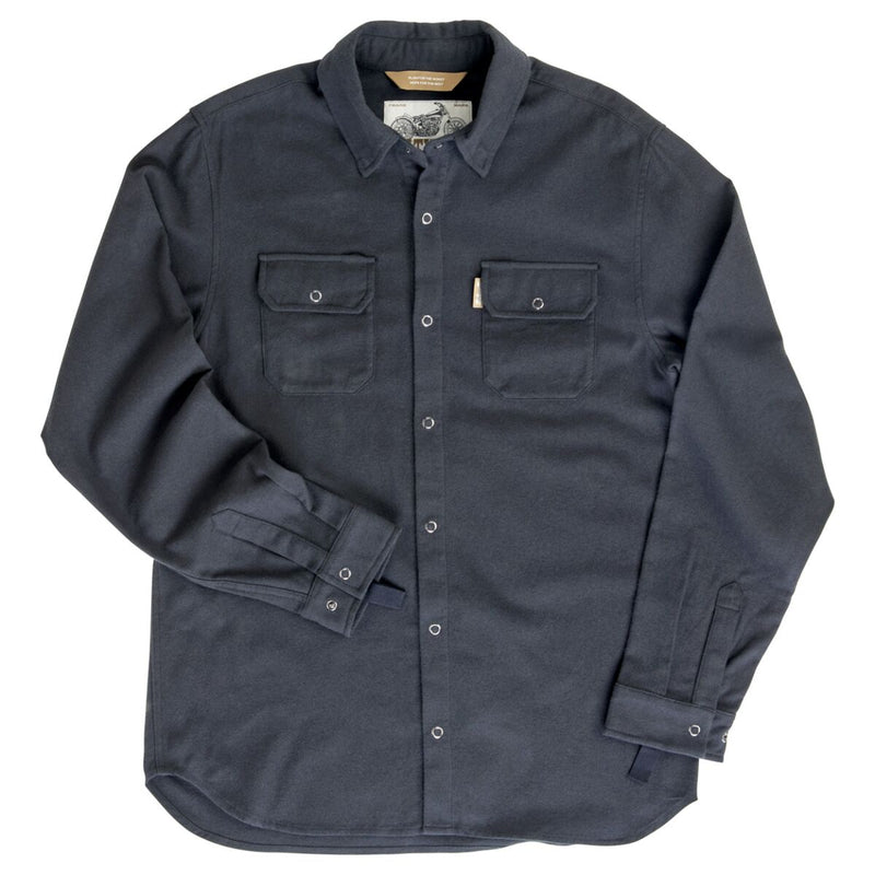 Biltwell Hi Test Flannel Shirt Black Casual Cotton Each