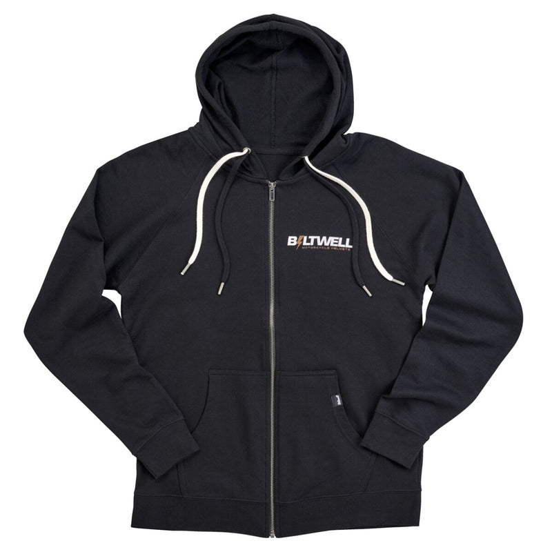 Biltwell Bolts Zip Hoodie Black Zip-Front XL Casual Cotton