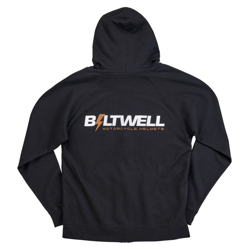 Biltwell Bolts Zip Hoodie Black Zip-Front 2XL Casual Cotton Each