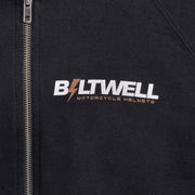 Biltwell Bolts Zip Hoodie Black Zip-Front 2XL Casual Cotton Each