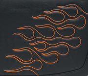 Saddlemen Highwayman Tattoo Saddlebags w/Orange Flames
