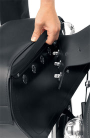 Saddlemen Drifter™ Slant Saddlebags Black Extra Jumbo Synthetic Leather Pair #3501-0321