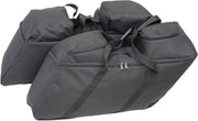 Drag Specialties Black Collapsible Soft Luggage for HD Hard Saddlebags for 2014-2025 Harley-Davidson Touring Motorcycles