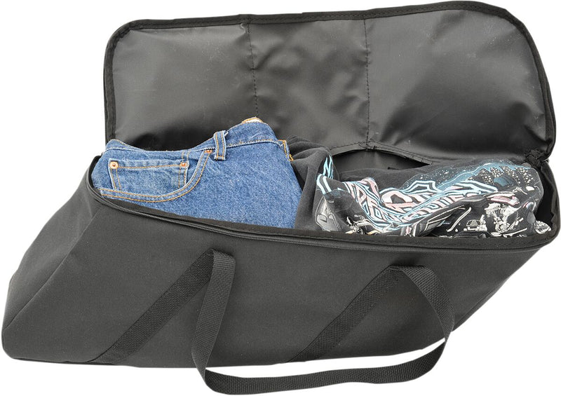 Drag Specialties Black Collapsible Soft Luggage for HD Hard Saddlebags for 2014-2025 Harley-Davidson Touring Motorcycles