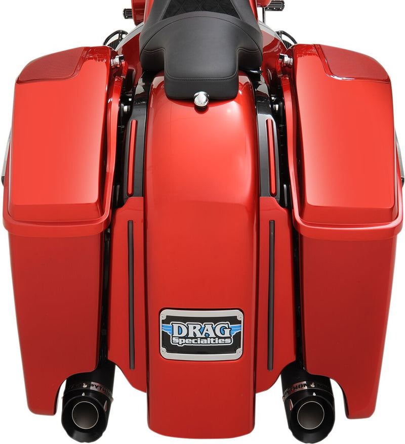 Drag Specialties Black Right Side Saddlebag Extension for 2014-2025 Harley-Davidson Touring Motorcycles #MTBY-1182