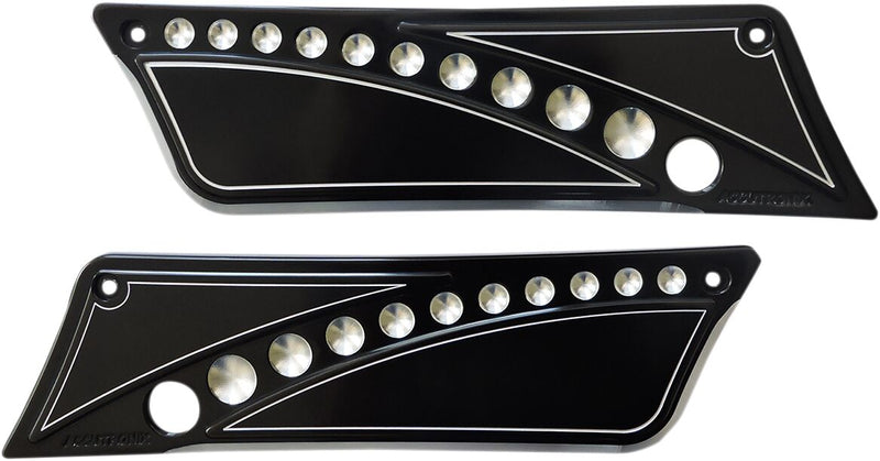 Drilled Saddlebag Latch Covers Classic,
Touring