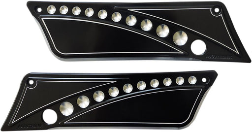 Drilled Saddlebag Latch Covers Classic,
Touring