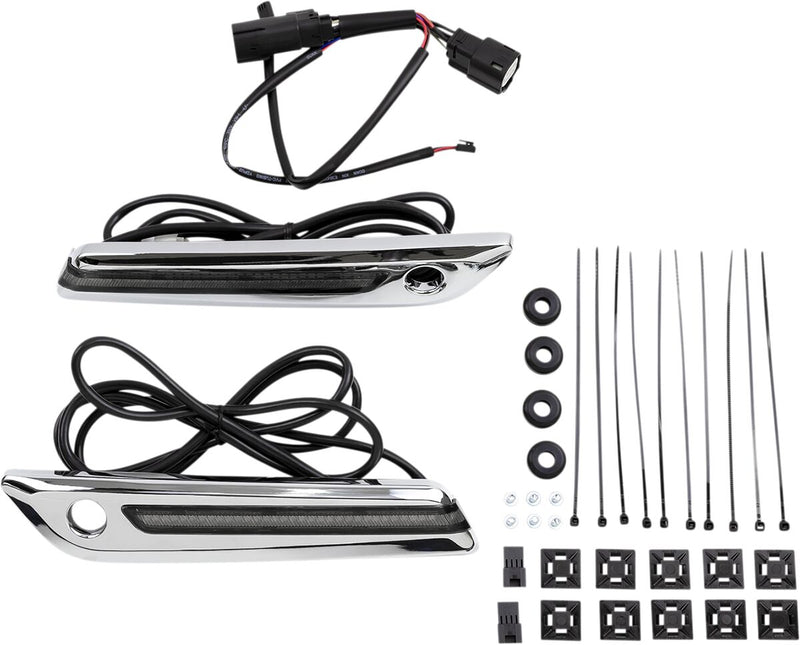 LED Saddlebag Hinge Covers Touring