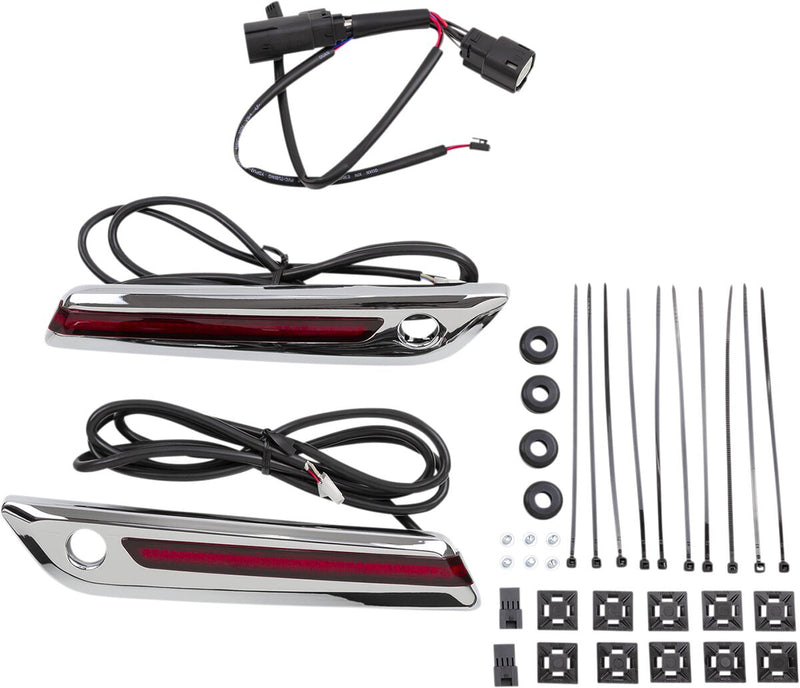 LED Saddlebag Hinge Covers Touring
