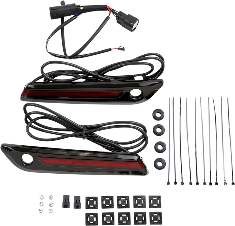 LED Saddlebag Hinge Covers Touring