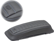 Mustang Seats Blue/Black Saddlebag Lid Cover for 1993-1996 Harley-Davidson Tour Glide Motorcycles